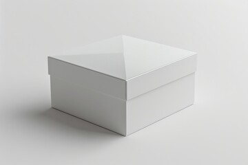 White Box Packaging Mockup on Isolated Background created with Generative AI