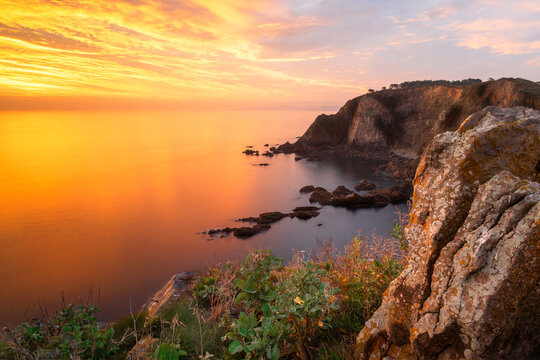 Espectacular amanecer en Asturias
