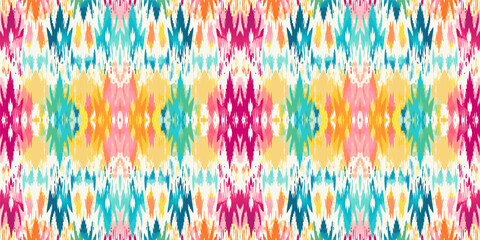 Seamless batik pattern,Seamless tribal batik pattern,and Seamless colorful pattern resemble ethnic boho, Aztec,and ikat styles.designed for use in wallpaper,fabric,curtain,carpet,Batik Embroidery