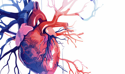 Pulmonary hypertension is a pattern of changes in the heart and arteries. Graphical representation of cardiovascular disease