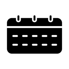schedule solid icon vector design illustration