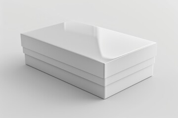 White Box Packaging Mockup on Isolated Background created with Generative AI
