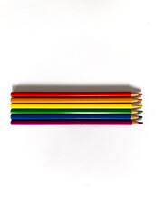 lgtbi flag made with coloured pencils