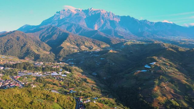 view of the kinabalu mountains