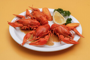 Piece of chocolate cake on a wooden plate with a cup of coffee