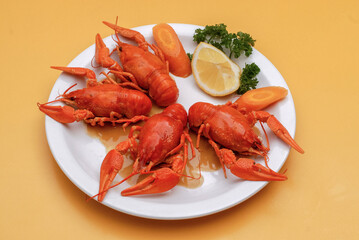 Piece of chocolate cake on a wooden plate with a cup of coffee