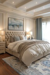 Cozy Bedroom with Soft Furnishings