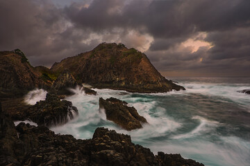 Scenic landscape and seascape of Lombok Island, Indonesia