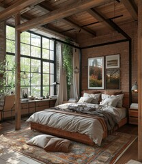 Modern Scandinavian Bedroom Interior
