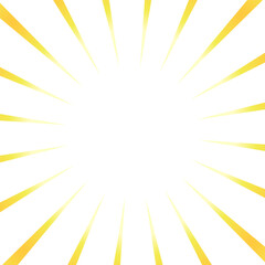 Obraz premium 黄色のグラデーションの集中線の素材