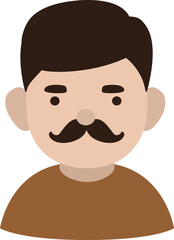 Fototapeta premium Father avatar icon vector. man avatar icon. Dad icon.