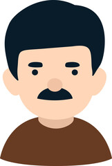 Father avatar icon vector.
man avatar icon.
Dad icon.