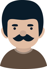 Father avatar icon vector.
man avatar icon.
Dad icon.