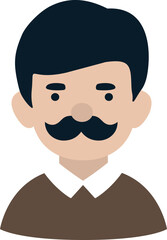 Father avatar icon vector.
man avatar icon.
Dad icon.