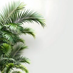 Palm Leaves on Transparent Background A Tropical Paradise in High