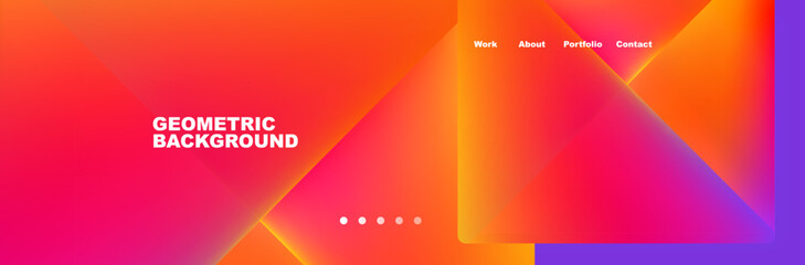 Gradient triangles composition with bright fluid colors. Vector Illustration For Wallpaper, Banner, Background, Card, Book Illustration, landing page