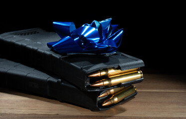 Gift of loaded high capacity AR-15 magazines