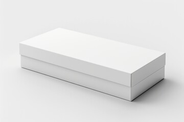 White Box Packaging Mockup on Isolated Background created with Generative AI