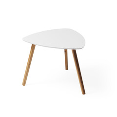 Small decorative table isolated on white background