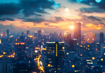 Fototapeta premium Blurred background city