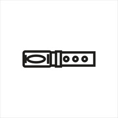 belt vector icon line template