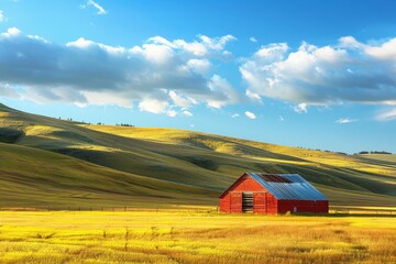 Ox Tower - Imsum - backwards aerial view with a view of a red brick tower at the foot of a landscaped cemetery. Beautiful simple AI generated image in 4K, unique.