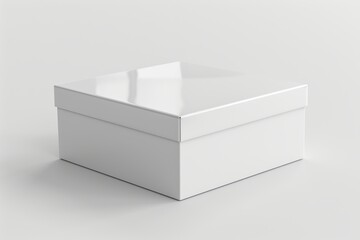 White Box Packaging Mockup on Isolated Background created with Generative AI