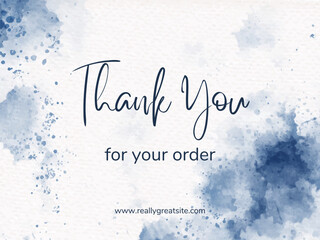 thank you for your order