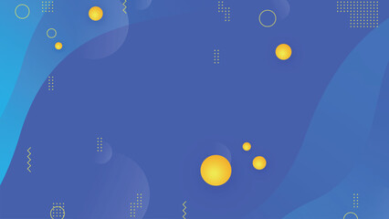 Blue Memphis Background for Powerpoint Landing Page Website Banner and flat geometric