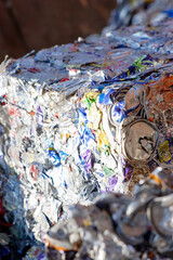 pressed recycled cans