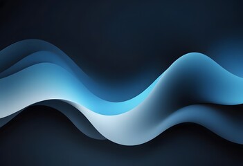 The white blue black blurred abstract gradient on a dark grainy background, glowing light, and...