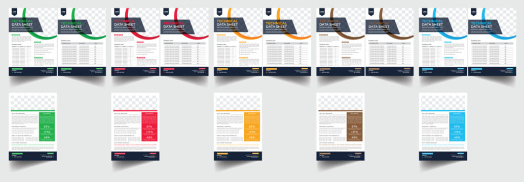 Technical Data Sheet layout template. Product Catalogue & modern a4 product catalog design template, Minimalist product brochure template design, A4 flyer, corporate flyer, business flyer, catalog