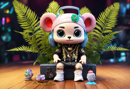 The image depicts an adorable mythical creature we