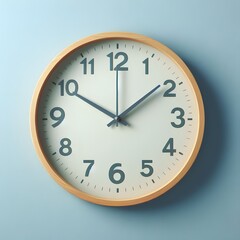 clock on a white background
