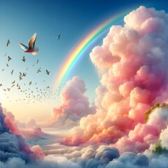 landscape with clouds