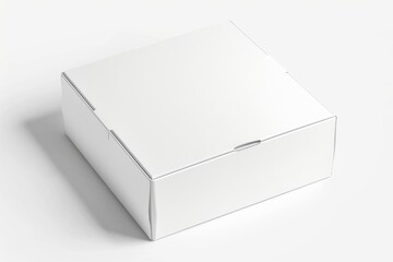 Naklejka premium White Box Packaging Mockup on Isolated Background created with Generative AI