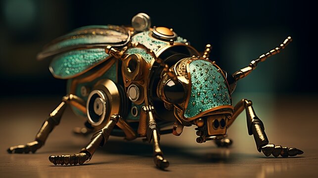 Iron or AI beautifully designed beetle -Advance Nano technology