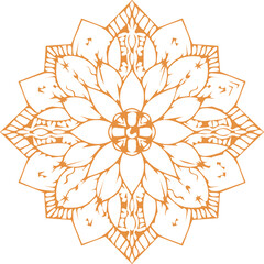 Beautiful mandala art, vector mandala design