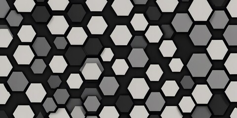 Abstract Hexagon Geometric Surface Loop 1A: light bright clean minimal hexagonal grid pattern, random waving motion background