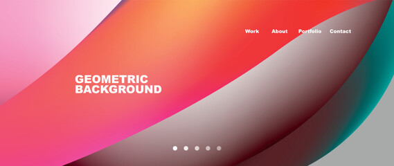 Dynamic flowing shapes concept design composition. Vector Illustration For Wallpaper, Banner, Background, Card, Book Illustration, landing page