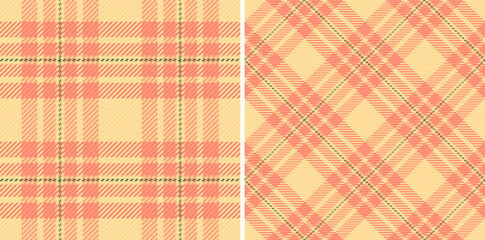 Textile vector pattern of check texture background with a tartan fabric plaid seamless. Set in skin colors for everyday menswear fashion trends.