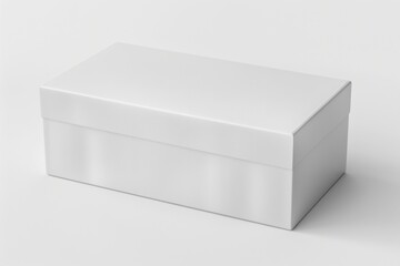Fototapeta premium White Box Packaging Mockup on Isolated Background created with Generative AI