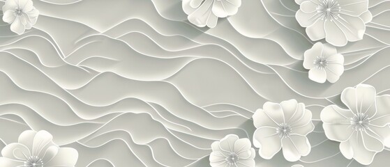 The modern version of the flower pattern is a Japanese background template.