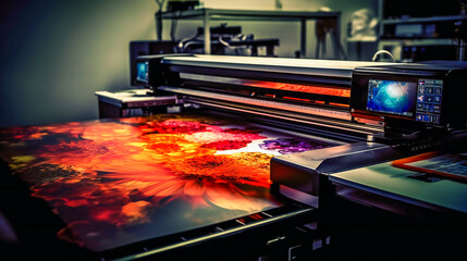 Printing Digital Art. AI Generated