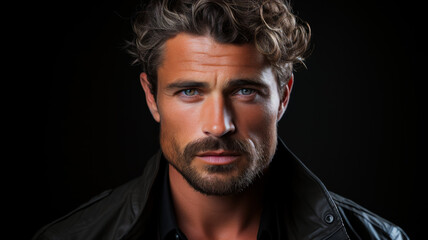 Obraz premium Close Up Portrait Of Man