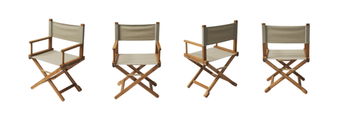Director's chair at different angles