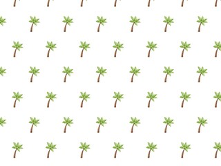 Hand Draw Summer Tropical Palm Tree Island, Seamless Pattern summer fruits , coconut tree, background, Pattern, Summer