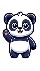 Naklejka premium 可愛いパンダ