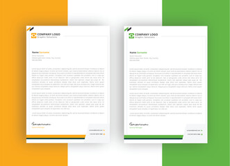 Letterhead design template. Creative, clean and elegant modern business professional letterhead template design.