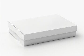 White Box Packaging Mockup on Isolated Background created with Generative AI